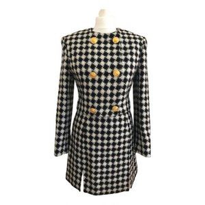 Rare Vintage Versace Houndstooth Dress suit, xs